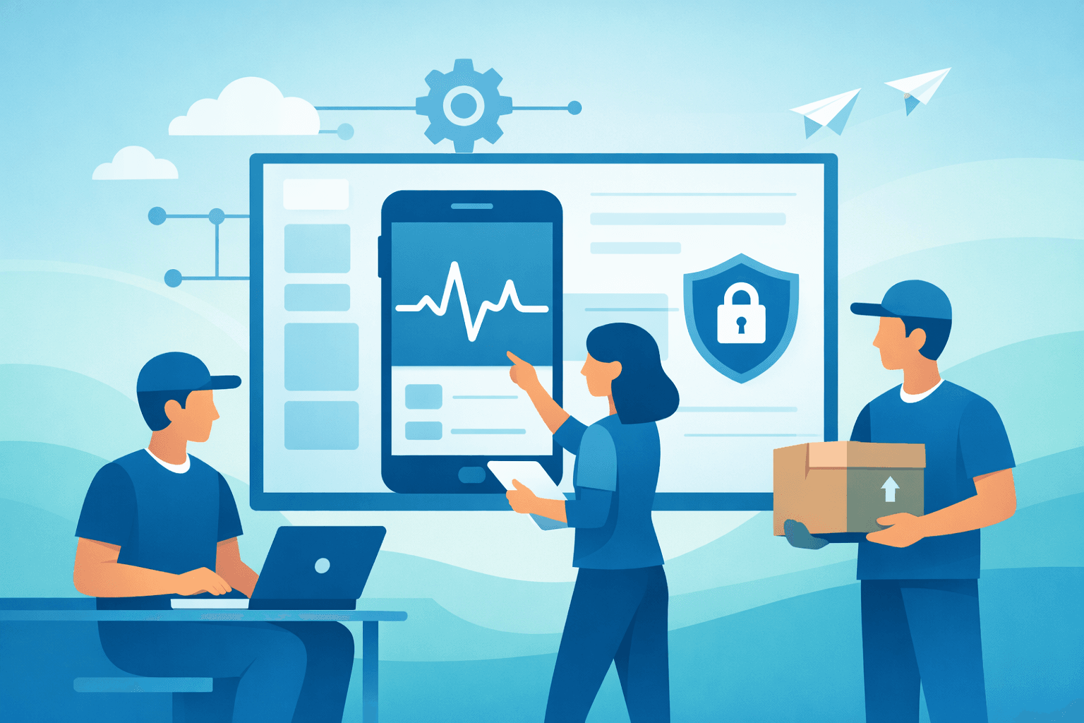 A software team shipping a regulated healthcare app together
